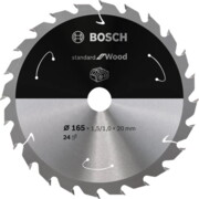 Saeketas Bosch 165 x 20 x 1,5 mm z24 - Standard for Wood