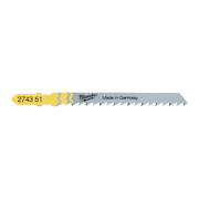 Tikksaetera Milwaukee T 101 D, 75 x 4 mm, puidule - 5 tk