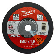 Lõikeketas Milwaukee PRO+ INOX 180 x 22,23 x 1,5 mm