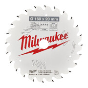 Saeketas puidule Milwaukee 160 x 20 mm, 24 hammast