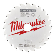 Saeketas puidule Milwaukee 184 x 30 mm, 24 hammast