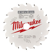 Saeketas puidule Milwaukee 140 x 20 x 1,6 mm, 18 hammast