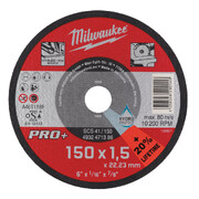 Lõikeketas Milwaukee PRO+ INOX 150 x 22,23 x 1,5 mm