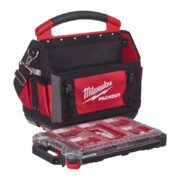 Kandekott tööriistadele Milwaukee PACKOUT™ 40cm + Slim Compact tarvikute kohver