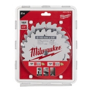 Saeketas puidule Milwaukee 165 x 15,87 x 1,6 mm, 24 hammast - 2 tk