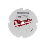 Saeketas Milwaukee 165 x 15,87 x 1,8 mm, 4 hammast, klaaskiud/puitlaastplaat/kiudtsementplaat