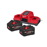 Aku Milwaukee M18 FB8 8,0 Ah Li-ion - 2 tk + M18 DBSC laadija