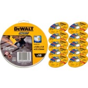 Lõikeketas DeWalt 125x1,0mm - 10 tk