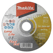 Lõikeketas Makita 125 x 0,8 mm INOX, Long Life, Fast Cut - 12 tk