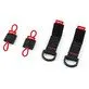 Pildil on Knipex mooduladapterite komplekt, mis koosneb neljast mustast rihmast, millel on punased detailid ja mis on...