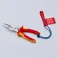 Pildil on Knipex adapter-tööriistarihm koos isoleeritud tangidega, mis on kinnitatud rihmaga.