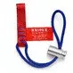 Pildil on punase rihma ja sinise köiega Knipex adapterrihm, millel on metallist kinnitus.