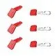 Knipex Safety and Labeling Clamp Set TetheredTool / ColorCode, 6-piece