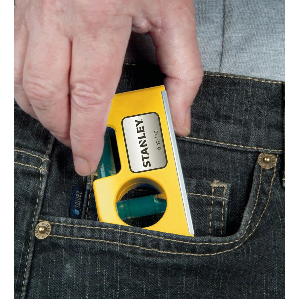 Stanley spirit level 85 x 47 mm, with magnet
