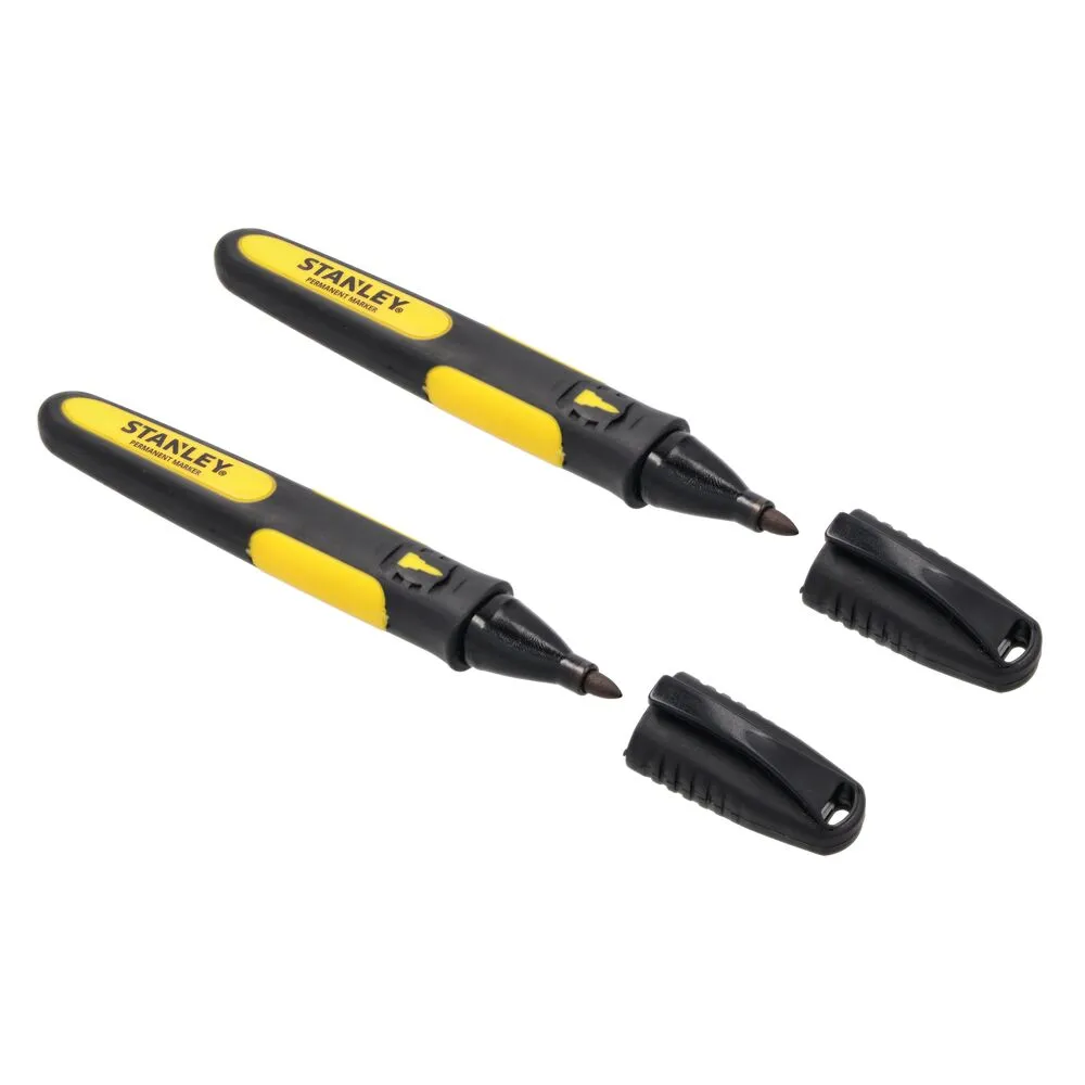 Stanley marker FATMAX, black, round tip 2 pcs