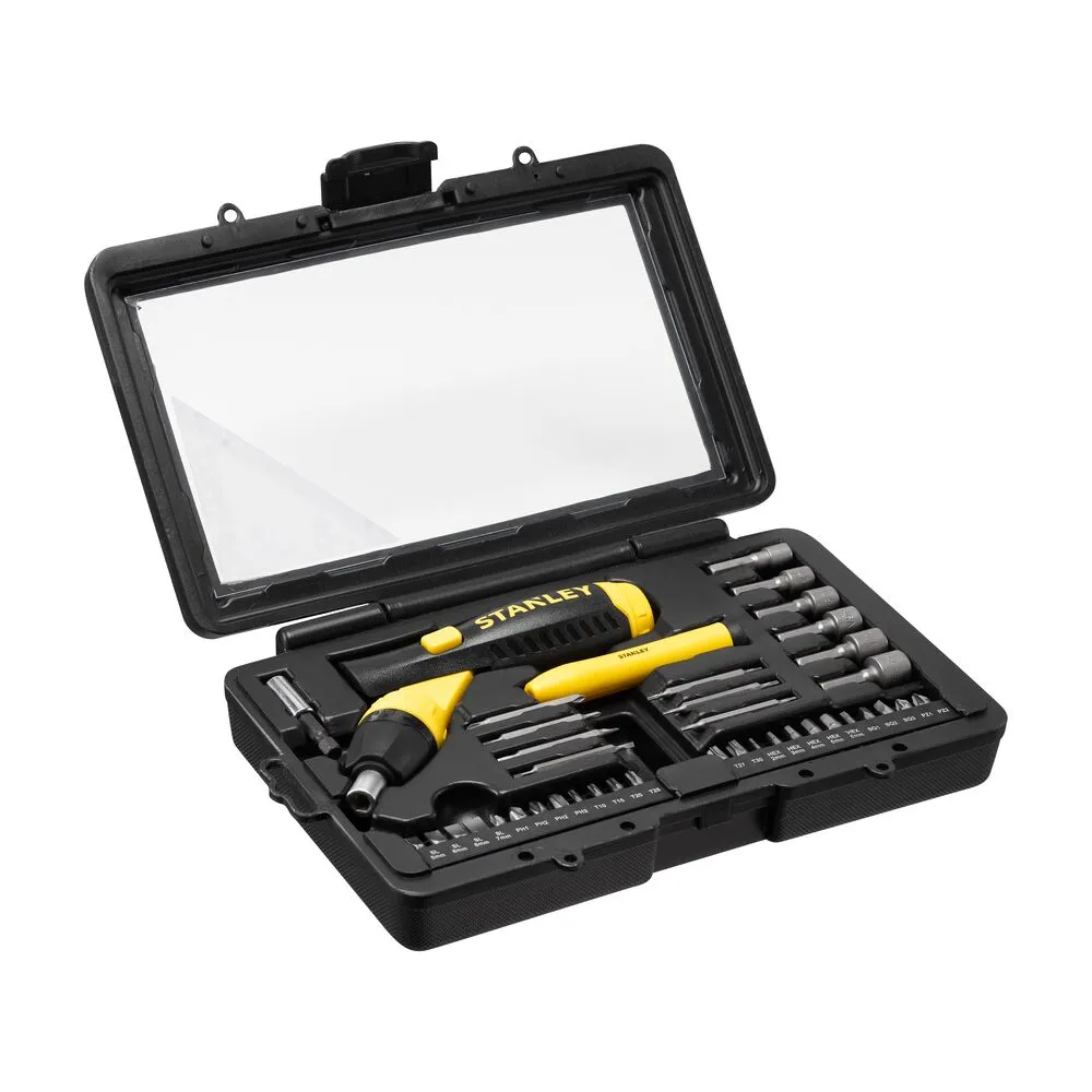 Stanley bit screwdriver set, with ratchet, 40-piece
