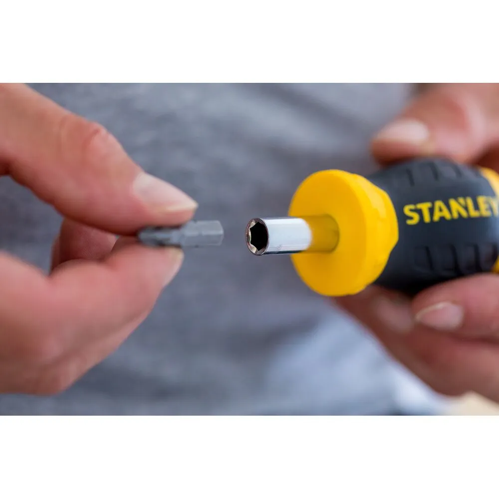 Отвертка с насадками Stanley + 6 насадок