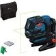 Bosch taškinis kryžminis lazeris GCL 12V-50-22 CG, be akumuliatoriaus ir įkroviklio