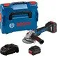 Bosch cordless angle grinder GWS 18V-10 PSC 2 x 5.5 Ah ProCORE