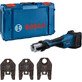 Bosch аккумуляторный трубопресс GPT 18V-32 + U 16/20/25 пресс-клещи, без аккумулятора и зарядного устройства