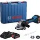 Bosch akumulatora leņķa slīpmašīna GWS 18V-8 2 x 4,0 Ah