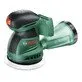 Pildil on Bosch akuekstsentriklihvija EasyOrbit 18V-10, millel on roheline korpus, mustad detailid ja tolmukogumiskonteiner.