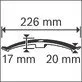 Bosch cable clip EPB-16, max 16 cables NYM 3 x 1.5 mm² 50 pcs