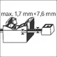 Bosch cable tie fastener EPT-B, max 1.7 x 7.6 mm for GNB 18V nailers 100 pcs