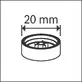Pildil on Bosch plastikseib FPW-20, mille läbimõõt on 20 mm, mõeldud GNB 18V naelutajatele.