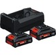 Bosch аккумулятор 2 x 4,0 Ач + GAL 12V/18V-80 быстрая зарядка