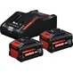 Bosch aku EXBA 18V-80 8,0 Ah 2 шт + EXAL 18V-160 kiirlaadija