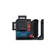 Pildil on Bosch akuadapter BA 18-C 18V / C, GLL 18V-120-33 CG, mis on musta ja sinise värviga ning millel on punased...