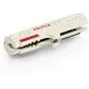 Pildil on valge Knipex koorimistööriist andmekaablile, mis on mõeldud CAT 5, CAT 6 ja CAT 7 kaablite jaoks.