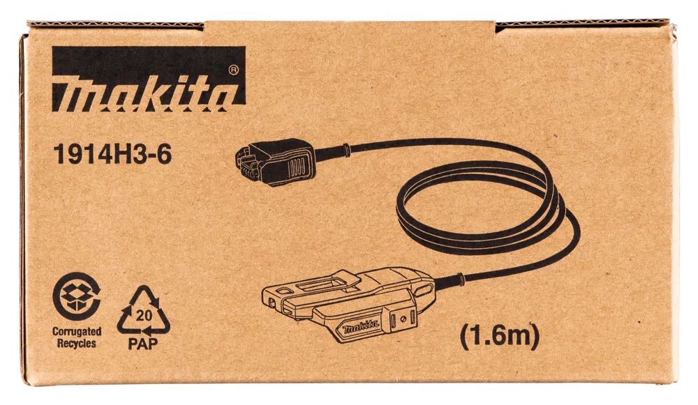 Makita battery adapter XGT BO00XCG series for battery sanders 1.6 m