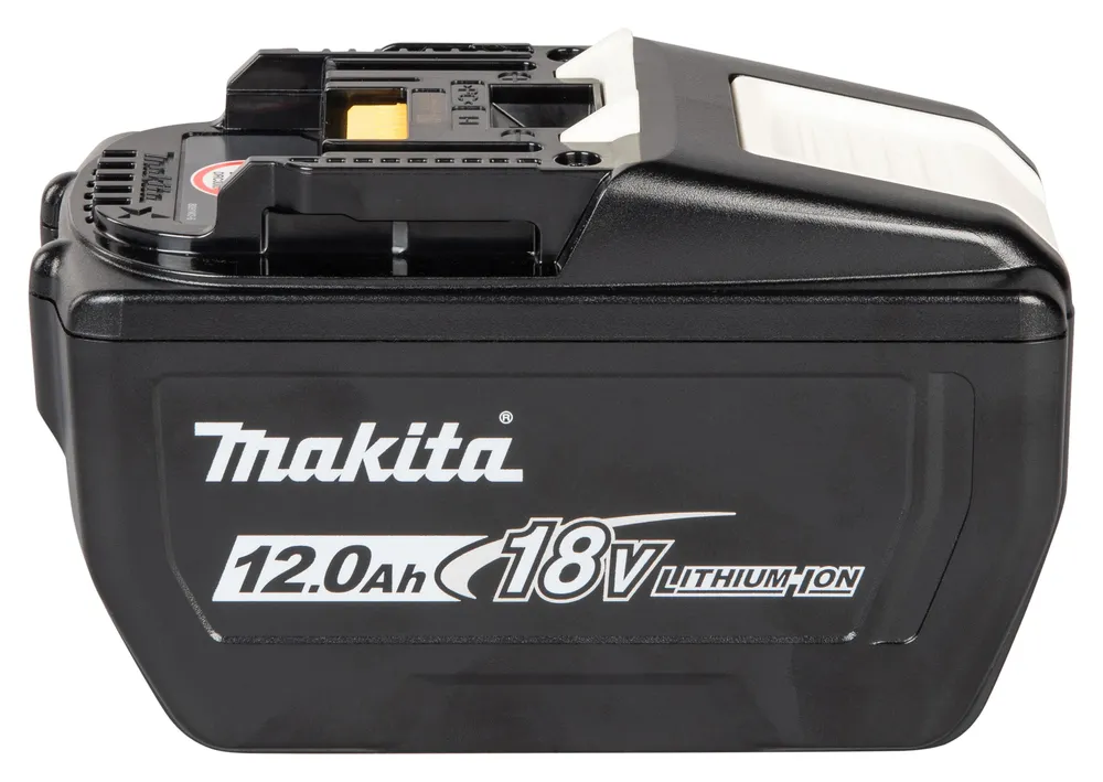 Pildil on must Makita aku, 18V 12,0Ah BL18120 mudel.