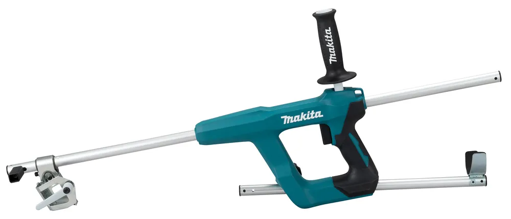 Pildil on Makita pikenduskäepide TR001G akuarmatuurisidujale, millel on pikendatud varred ja lisakäepide.
