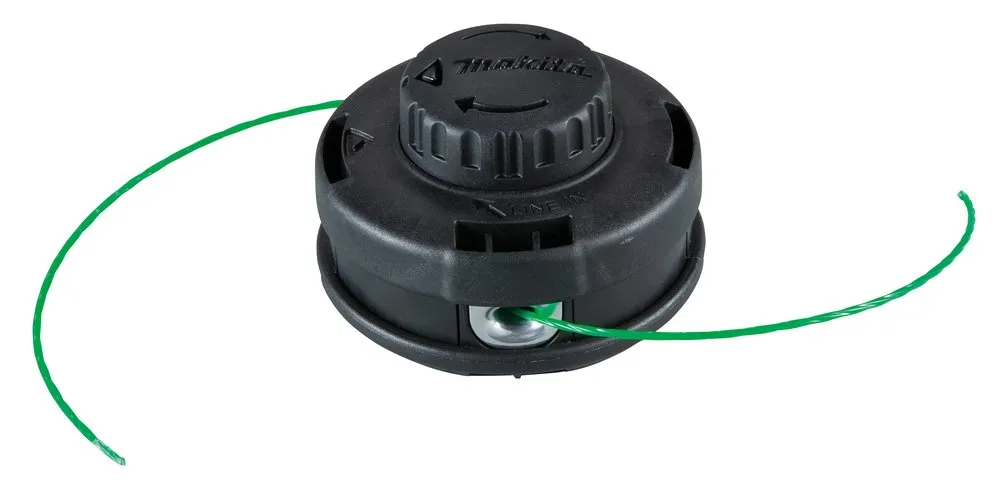 Pildil on Makita trimmipea BUMP&FEED 2.0MM, M8X1.25LH, millel on väljaulatuv roheline trimmitamiil.