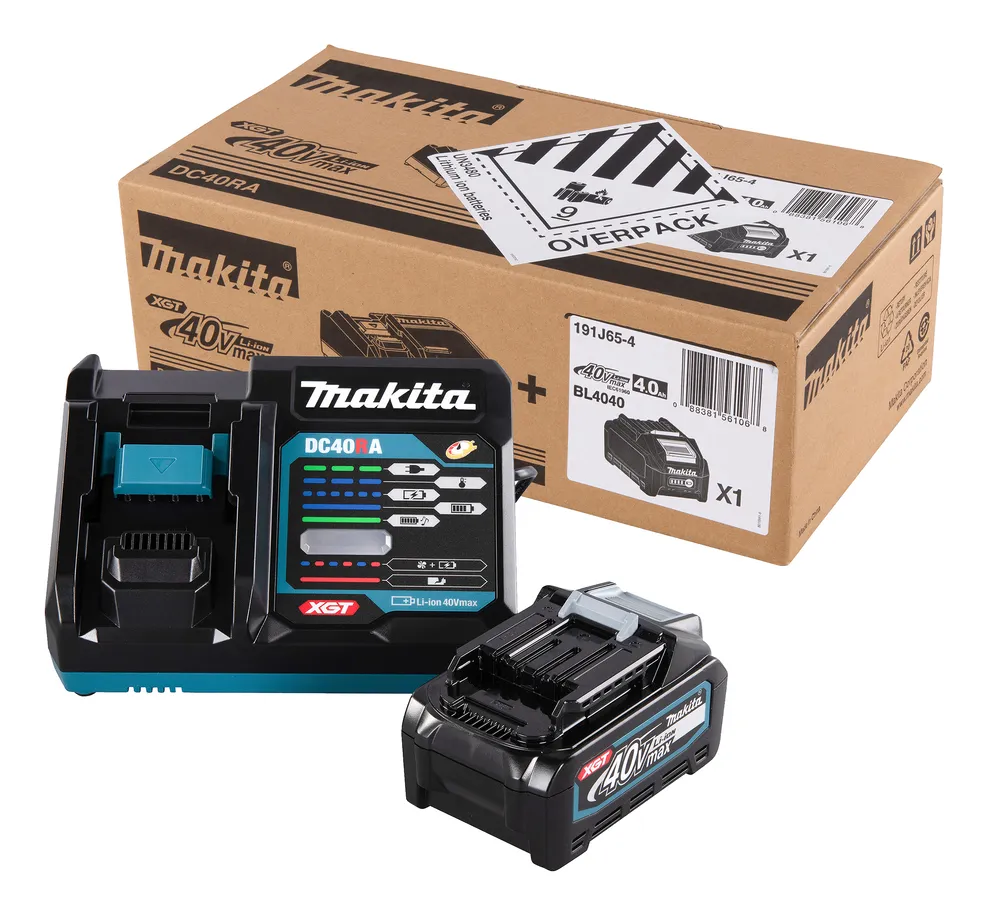 Makita XGT set 40 V 1 x BL4040 + DC40RA charger