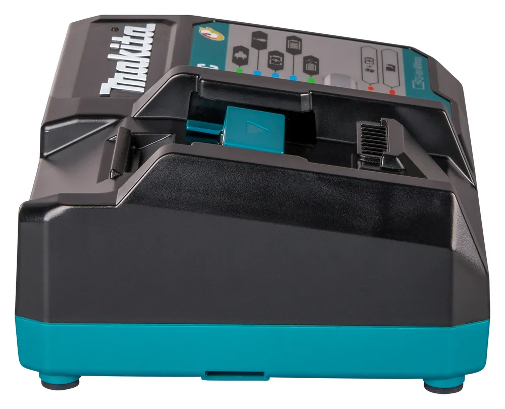Pildil on Makita akulaadija XGT DC40RC, mida näeme pealtvaates.