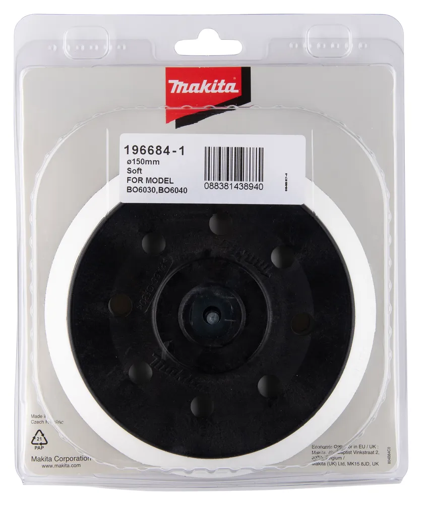 Makita sanding pad BO6030 / BO6040 150 mm, soft