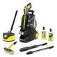 Pildil on Kärcher survepesur K 5 Power Control Flex Home & Brush Anniversary Edition koos erinevate otsikute...