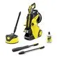 Pildil on Kärcher survepesur K 5 Premium Power Control Flex Home koos erinevate otsikute, puhastusvahendi ja...