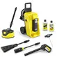 Pildil on Kärcher survepesur K 4 Comfort Premium Home & eco!Booster, koos lisatarvikute ja puhastusvahenditega...
