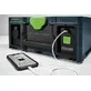 Pildil on Festool mobiilne akupank SYS-PowerStation SYS-PST 1500 Li HP, millel on pistikupesa, aku laetuse indikaator ja...
