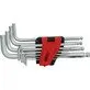 Šešiakampių raktų rinkinys KS Tools 151.5000, su rutuline galvute, 1,5-10 mm, 10 dalių