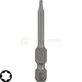 Pildil on Bosch Extra Hard otsak Torx T8, millel on kuusnurkne vars ja tähtjas ots.