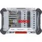 Pildil on Bosch otsakute komplekt Extra Hard, 43-osaline, mis sisaldab erinevaid otsakuid ja on pakitud läbipaistvasse karpi.