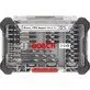 Pildil on Bosch PRO Impact Metal 20-osaline metallipuuride ja otsakute komplekt, mis on paigutatud läbipaistvasse karpi.