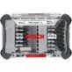 Pildil on Bosch PRO Impact 36-osaline otsakute komplekt, mis on paigutatud läbipaistvasse karpi.