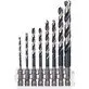 Pildil on Bosch Impact Control HSS metallipuuride komplekt, mis sisaldab 8 kuuskantsabaga puuri suurusega 2,5-8,5 mm.